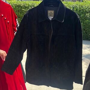 Black suede jacket a.m.i